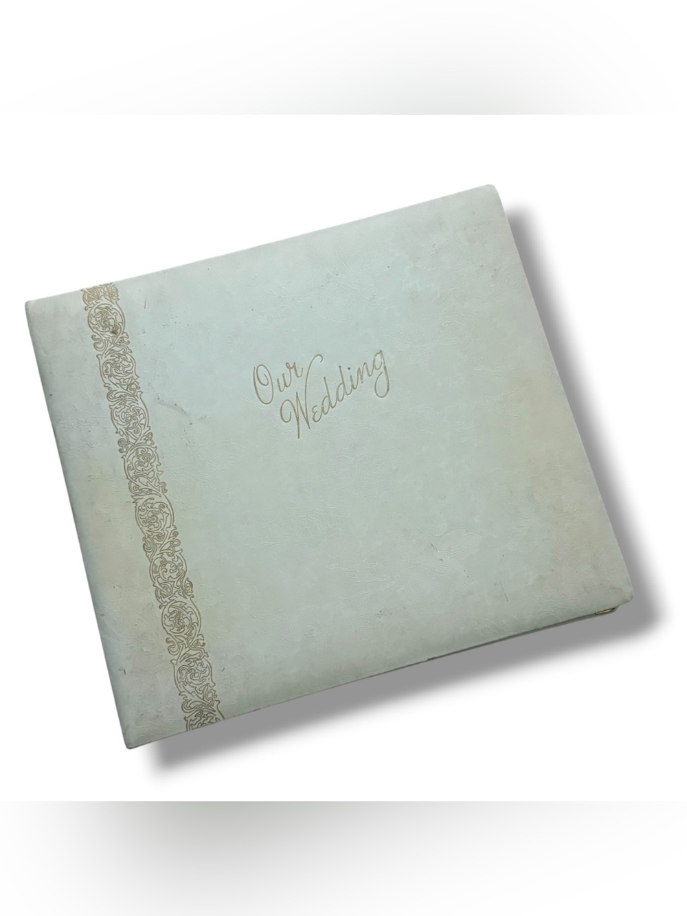 Vintage Family-Vue Our Wedding Photo-Curio Album Golden Hinge USA